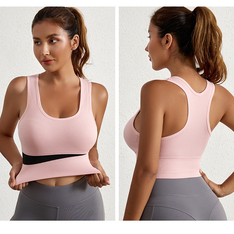Йога Спортивный бюстгальтер Женская йога Бег Бесшовные Tank Top Носимые